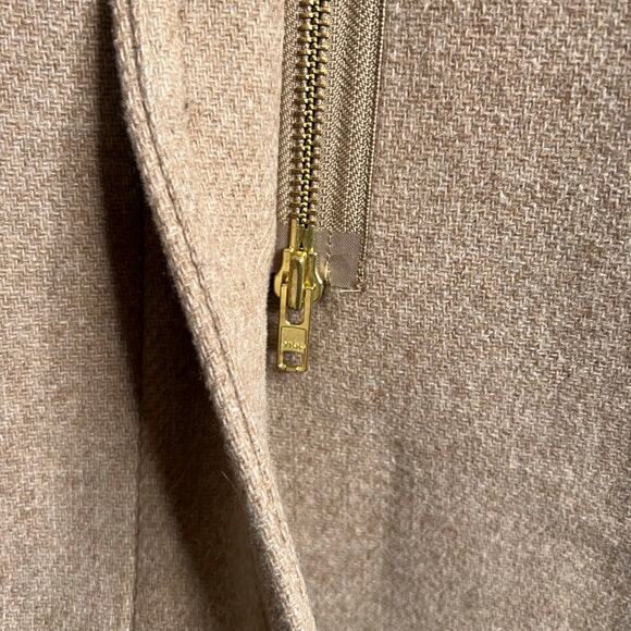 J.CREW Toscana Coat in Italian Stadium Cloth by Nello Gori Wool Blend Tan W's 12 - Picture 9 of 10